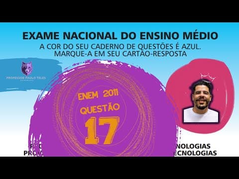 Thumbnail da aula: Resolução Enem 2011 - Humanas Questão 17