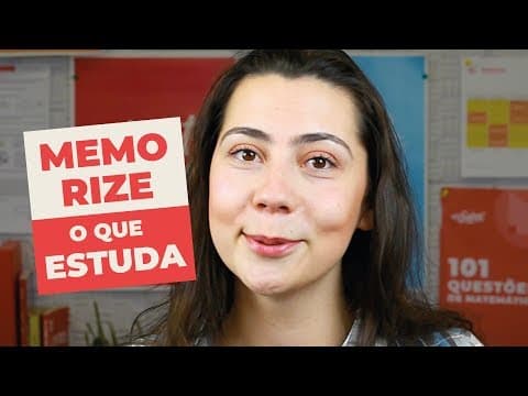 Thumbnail da aula: 3 Dicas em 3 Minutos: Como MEMORIZAR o que você Estuda - Me Salva!