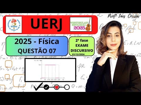 Thumbnail da aula: 🟢 FÍSICA/ UERJ 2025 /QUESTÃO 07 / 2ª FASE /Um grupo de especialistas simulou as propriedades ....