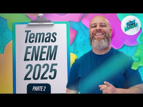 Thumbnail da aula: 5 Temas para a Redação do ENEM 2025 (Com REPERTÓRIOS)