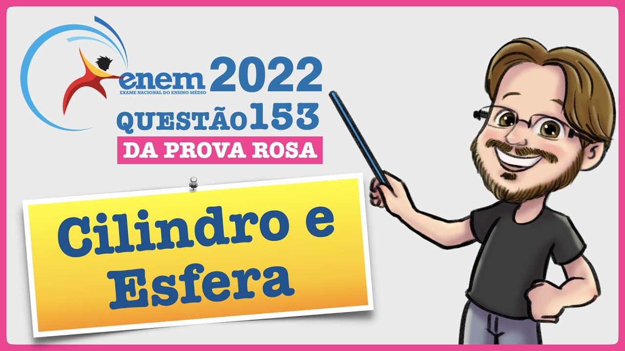 Thumbnail: ENEM 2022 || Cilindro e Esfera || Peças metálicas de aeronaves abandonadas em aeroportos serão
