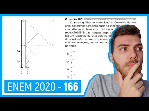Thumbnail da aula: 🛑 Questão 166 Enem 2020 - Resolução Passo a Passo -  O artista gráfico holandês Maurits ...