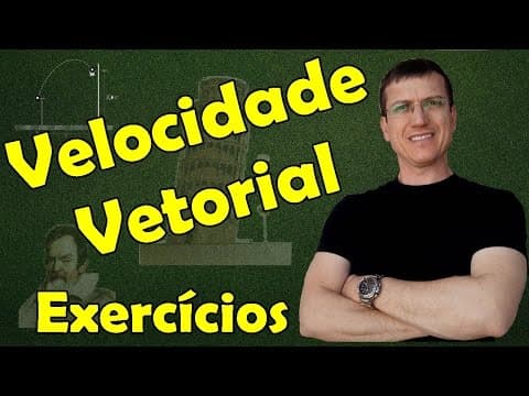 Thumbnail da aula: Velocidade Vetorial - EXERCÍCIO RESOLVIDO -  CINEMÁTICA - Aula 20 - Prof. Marcelo Boaro