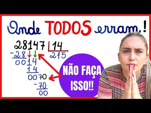 Thumbnail da aula: DIVISÃO , ONDE TODOS ERRAM!! COM SUPER DICA!!