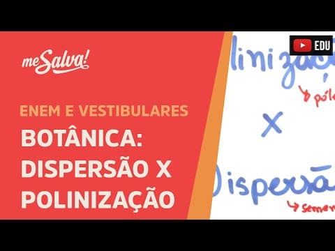 Thumbnail da aula: Me Salva! BOT13 - Botânica - Dispersão versus polinização