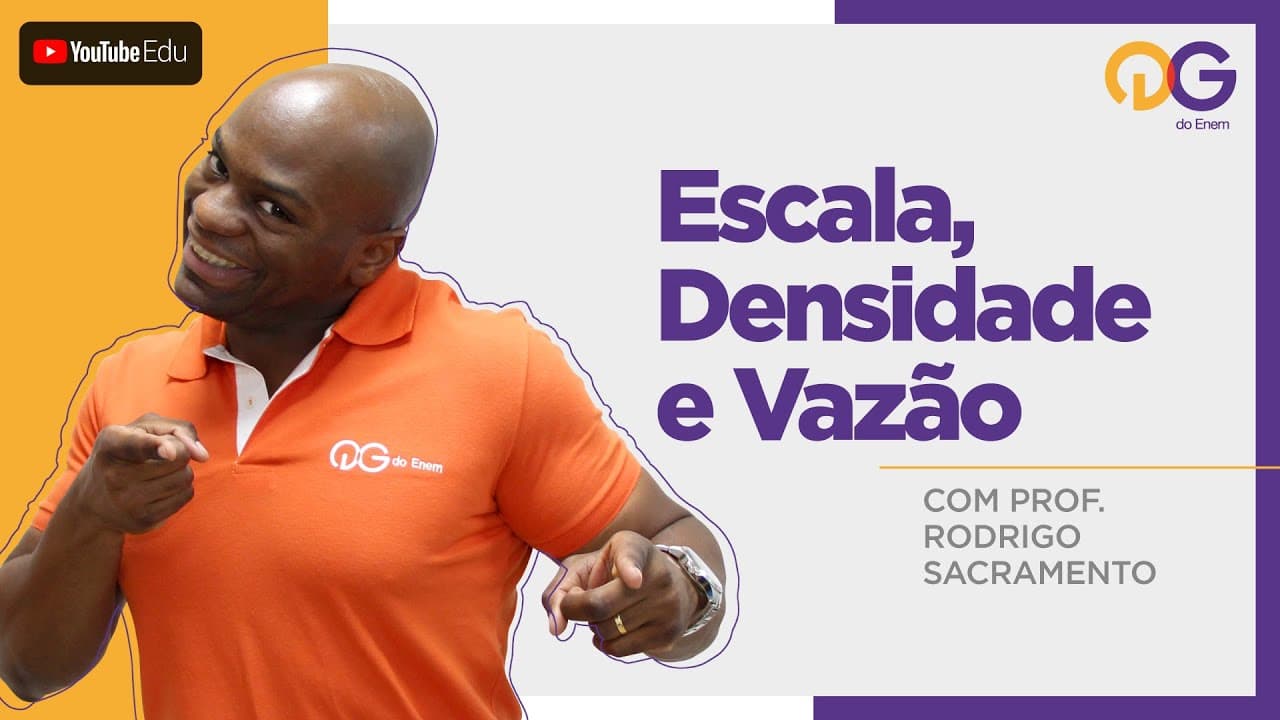 Thumbnail: Razão - Escala, Densidade e Vazão com o Prof. Rodrigo Sacramento