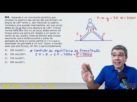 Thumbnail da aula: Correção/resolução Vestibular UECE 2019.1 FASE 2 Q.04