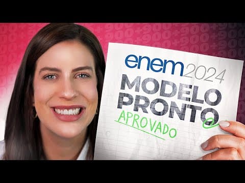 Thumbnail da aula: Estude Este Modelo de Redação, Tire Nota 1000 no Enem