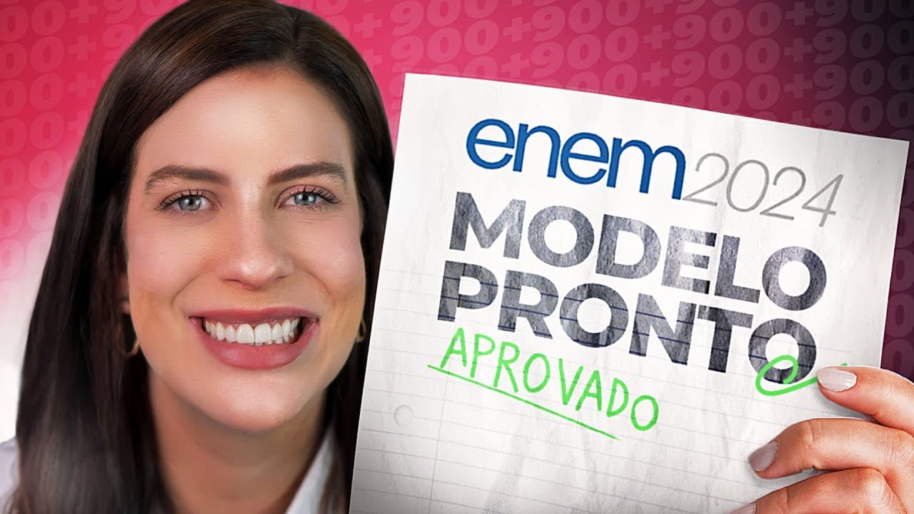 Thumbnail: Estude Este Modelo de Redação, Tire Nota 1000 no Enem