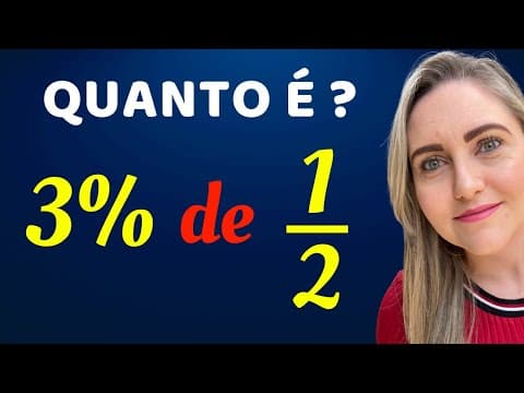 Thumbnail da aula: 🤯😱PORCENTAGEM E FRAÇÃO !!! Matemática básica todo dia.📚🚀