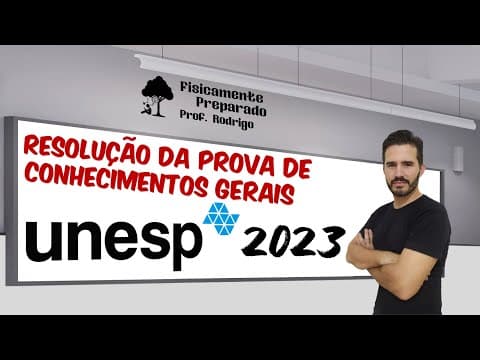 Thumbnail da aula: Resolução prova de Física Unesp 2023