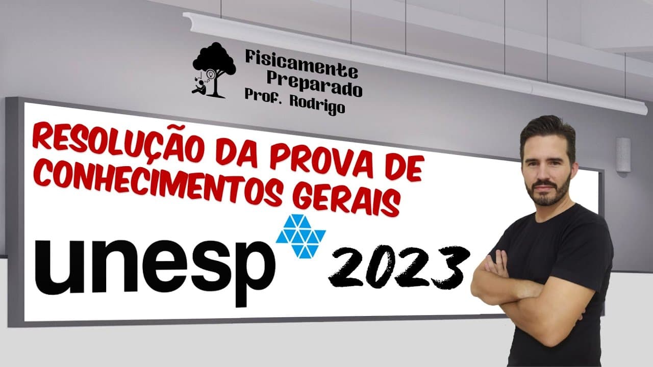 Thumbnail: Resolução prova de Física Unesp 2023