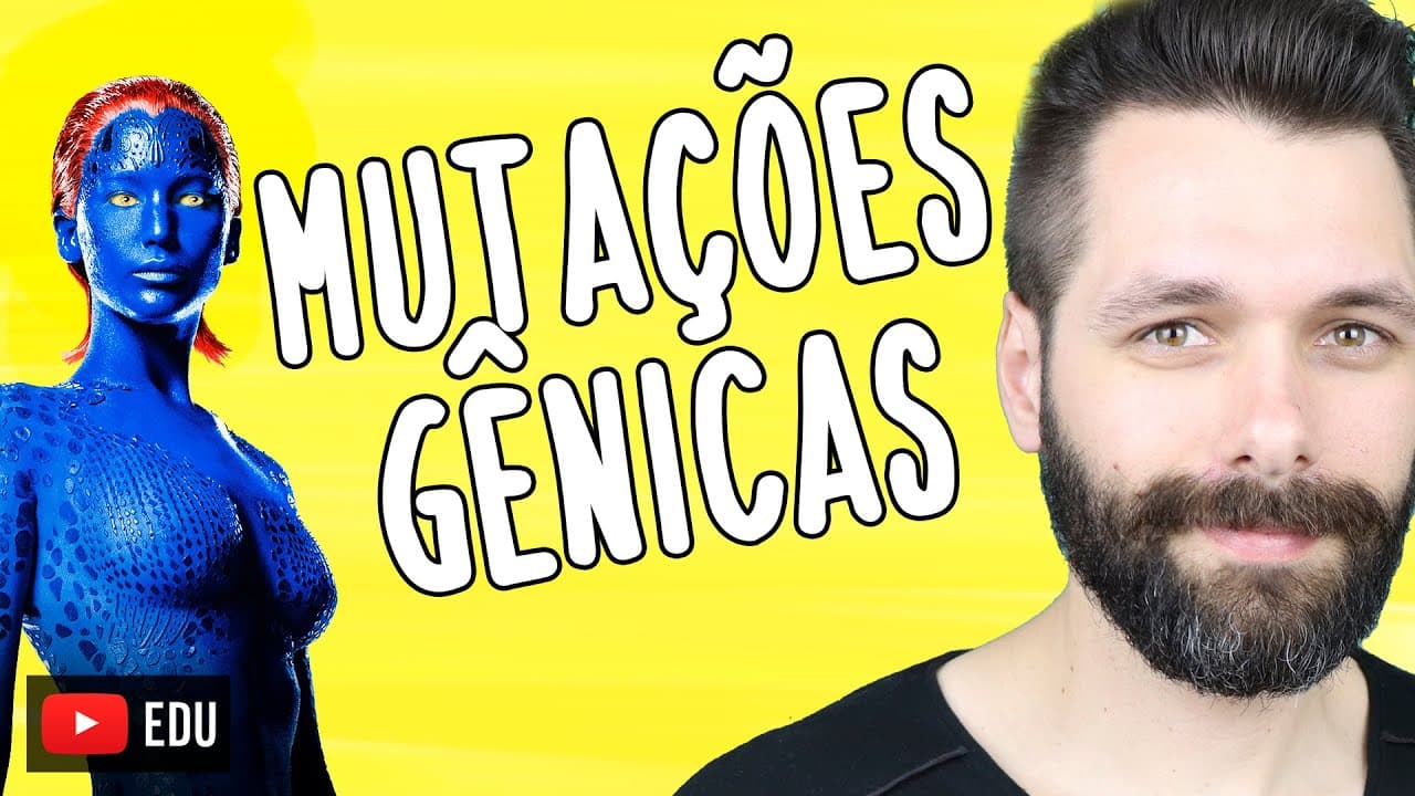 Thumbnail: MUTAÇÕES GÊNICAS - Tipos de Mutação - Genética | Biologia com Samuel Cunha