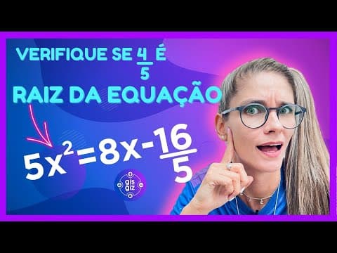 Thumbnail da aula: RAÍZES DA EQUAÇÃO DO 2º GRAU