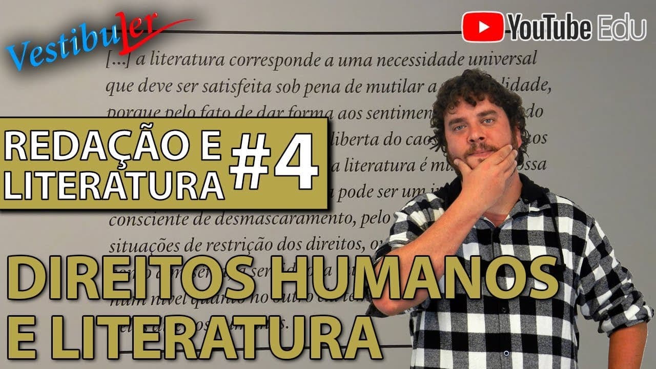 Thumbnail: Redação e Literatura - Direitos Humanos e Literatura