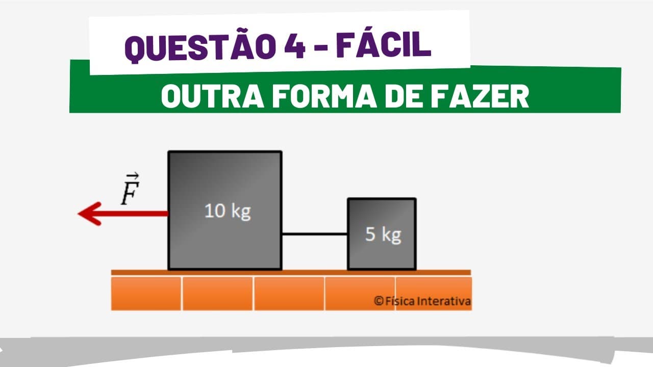 Thumbnail: LEIS DE NEWTON - QUESTAO 4 DE 15 - OUTRA FORMA DE FAZER