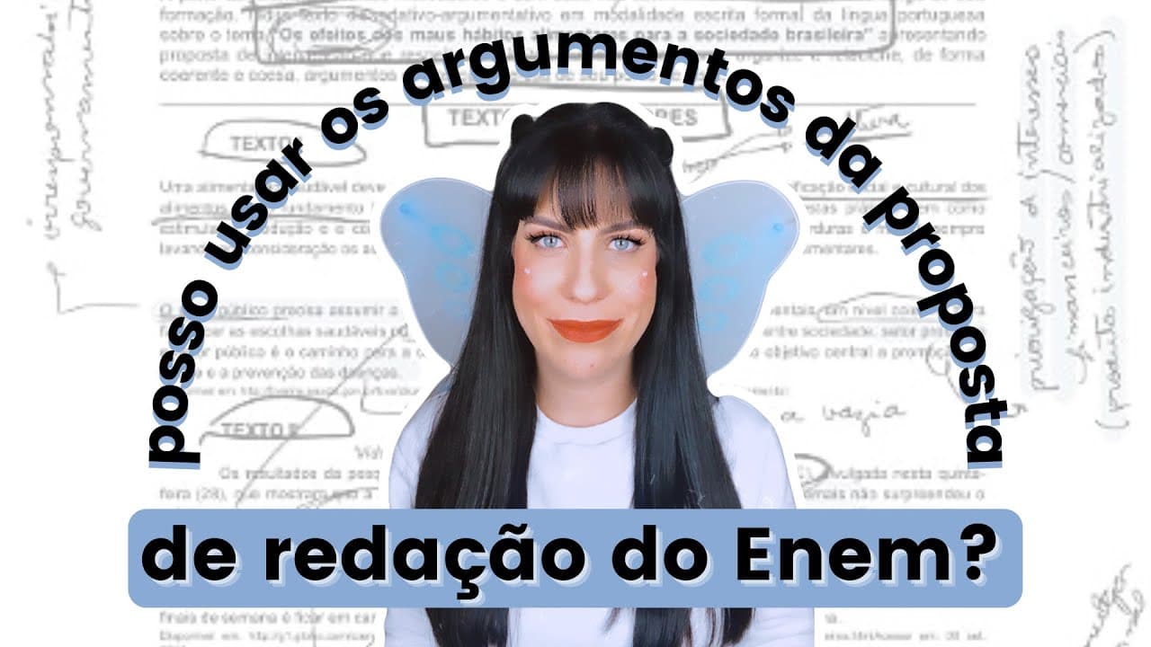 Thumbnail: Posso usar argumentos da proposta de redação?