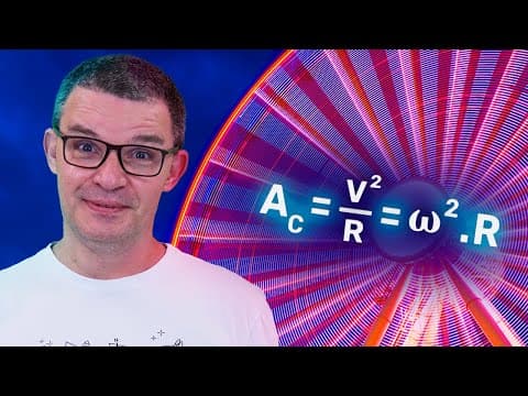 Thumbnail da aula: ACELERAÇÃO CENTRÍPETA e TANGENCIAL entenda como calcular