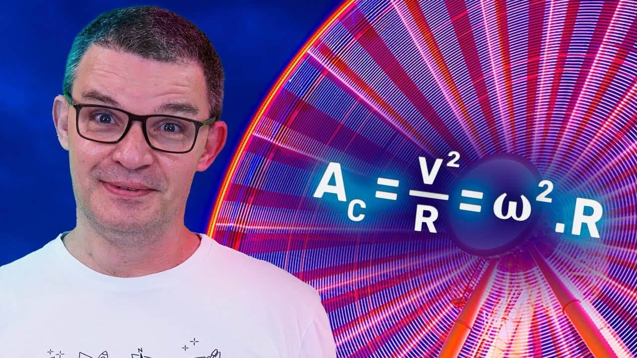 Thumbnail: ACELERAÇÃO CENTRÍPETA e TANGENCIAL entenda como calcular
