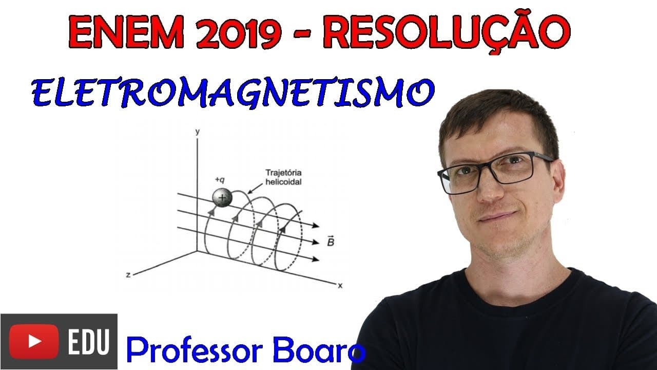Thumbnail: Questão de ELETROMAGNETISMO ! ENEM 2019   Q113   PROVA AZUL