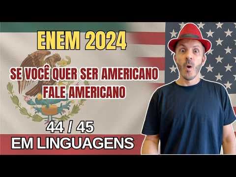 Thumbnail da aula: ENEM 2024: I remember being caught speaking Spanish at recess