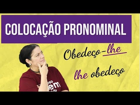 Thumbnail da aula: COLOCAÇÃO PRONOMINAL | Resumo de Gramática Enem. Profa. Mercedes Bonorino