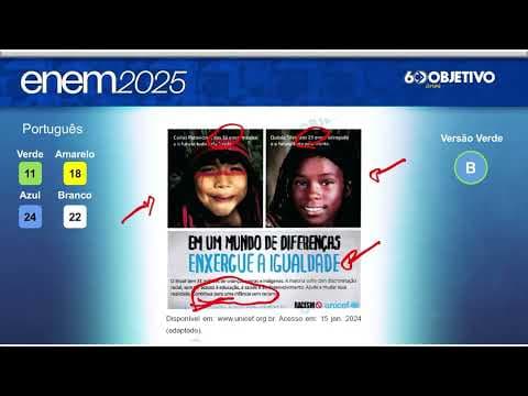 Thumbnail da aula: RESOLUÇÃO  DA PROVA DE LINGUAGENS DO ENEM - 2025