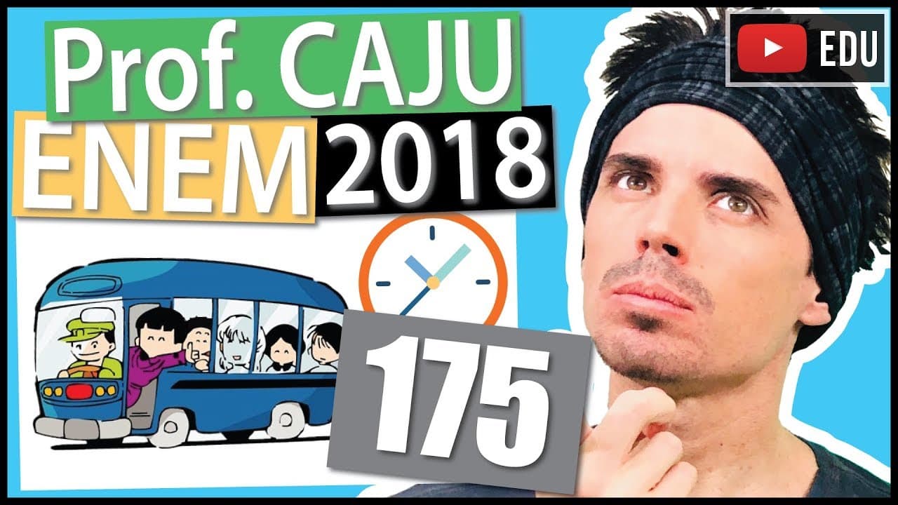 Thumbnail: [ENEM 2018] 175 📓 PROBABILIDADE Um rapaz estuda em uma escola que fica longe de sua casa, e por isso