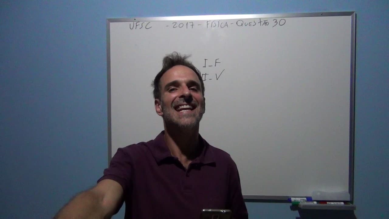 Thumbnail: UFSC 2017 Física Questão 30
