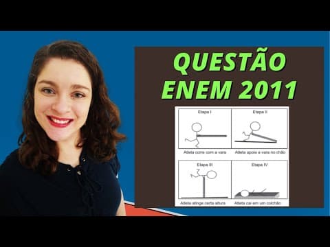 Thumbnail da aula: Questão de dinâmica Enem 2011 | " Uma das modalidades presentes nas olimpíadas ...