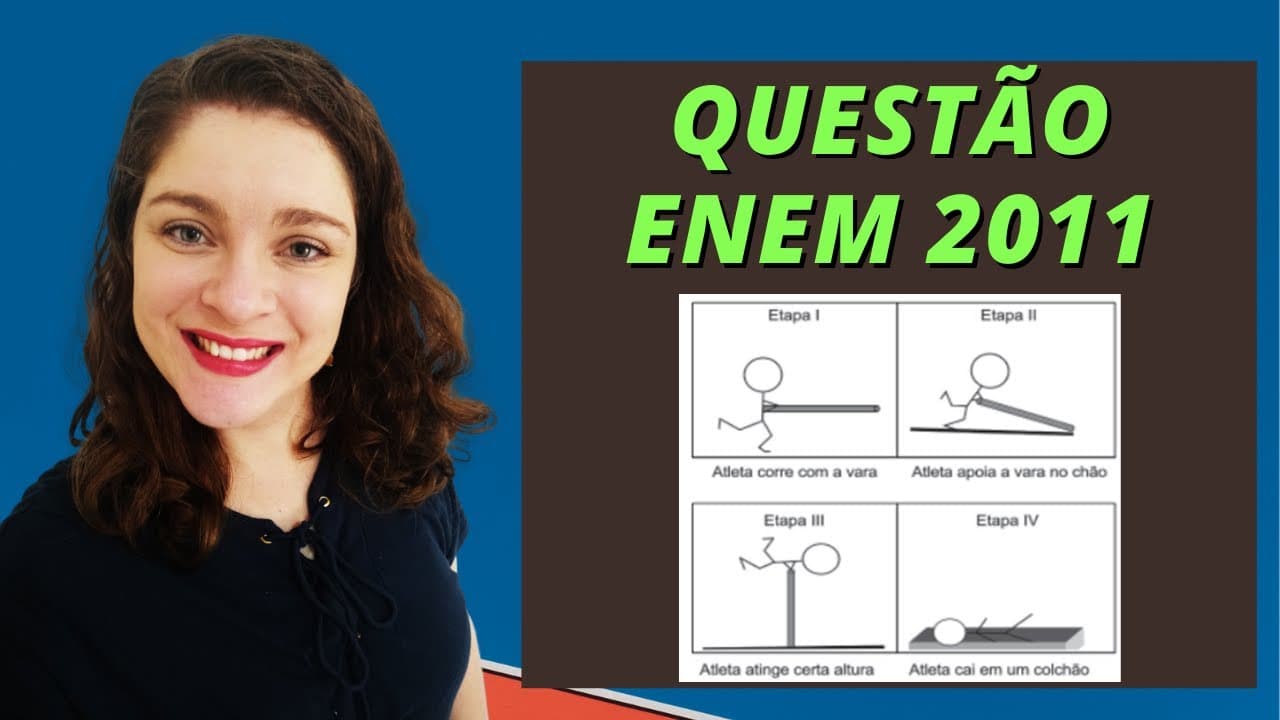 Thumbnail: Questão de dinâmica Enem 2011 | " Uma das modalidades presentes nas olimpíadas ...