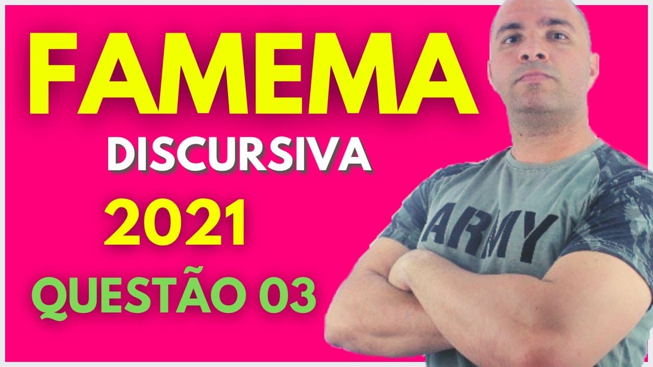 Thumbnail: FAMEMA 2021 (Prova I - QUÍMICA) - Tema: REAÇÃO DE LANDOLT, CINÉTICA, DILUIÇÃO e OXIRREDUÇÃO