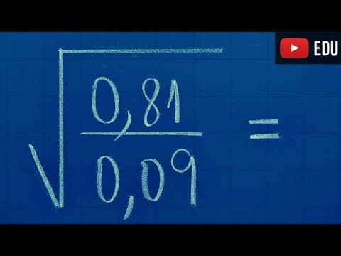 Thumbnail da aula: ⁉️ Como resolver essa Raiz Quadrada ❓ Professora Angela Matemática