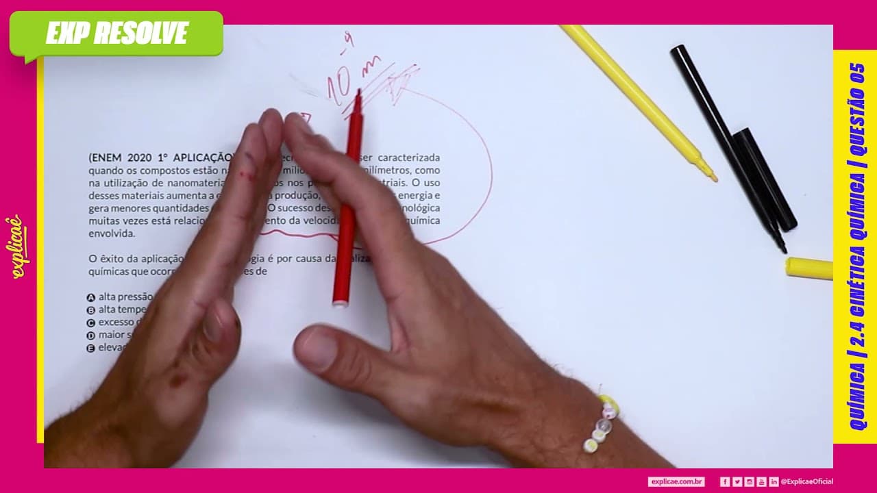 Thumbnail: A NANOTECNOLOGIA PODE SER CARACTERIZADA QUANDO OS COMPOSTOS ESTÃO (...) | CINÉTICA QUÍMICA