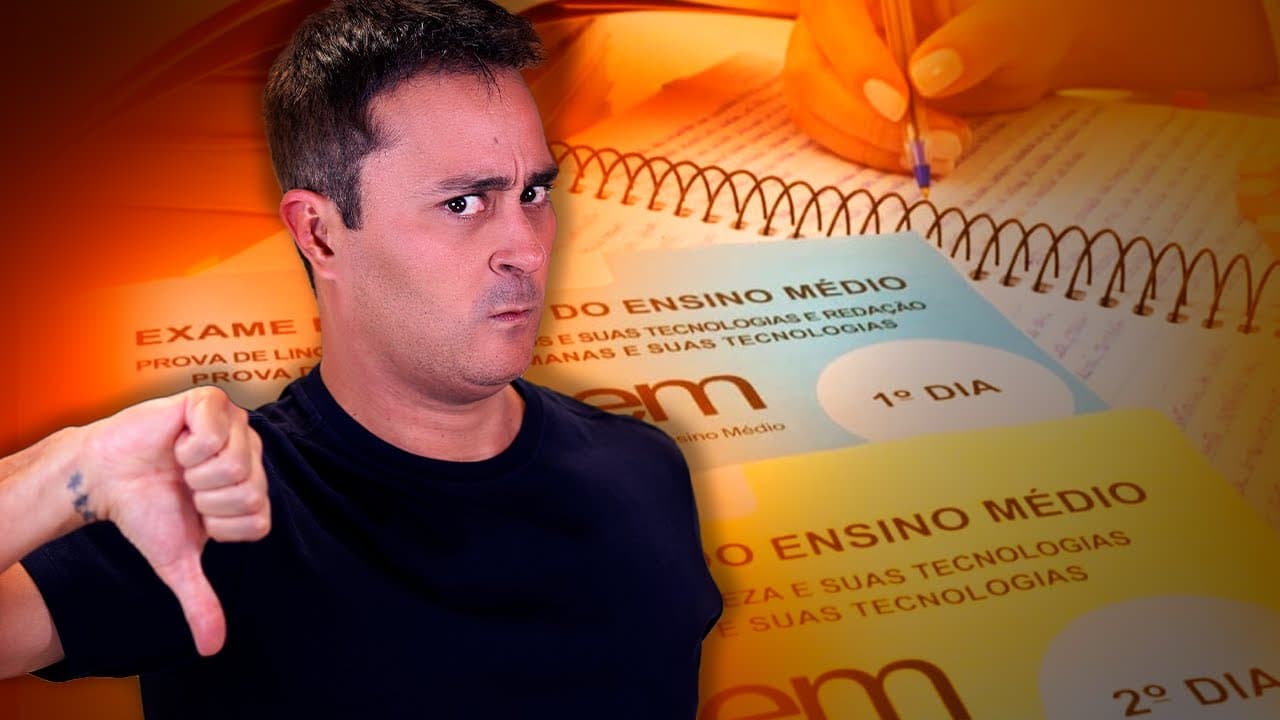 Thumbnail: ENEM 2021: O PIOR ENEM DA HISTÓRIA