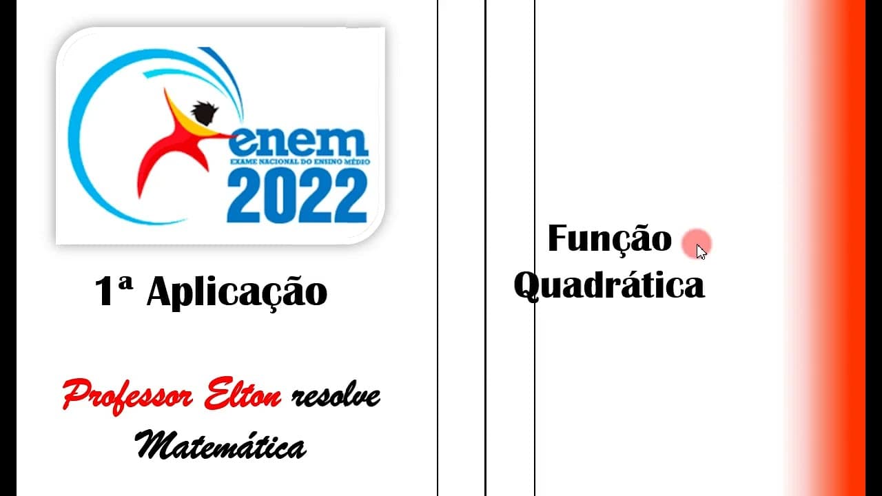 Thumbnail: ENEM 2022 - Função quadrática - Ao analisar os dados de uma epidemia em uma cidade, peritos