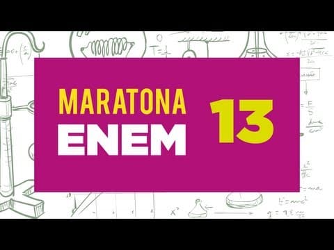 Thumbnail da aula: Maratona ENEM - Dica 13 - hidrostática - densidade de misturas