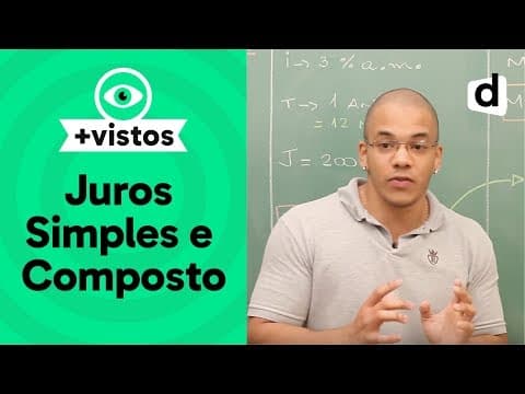 Thumbnail da aula: JUROS SIMPLES E JUROS COMPOSTOS | MATEMÁTICA | DESCOMPLICA