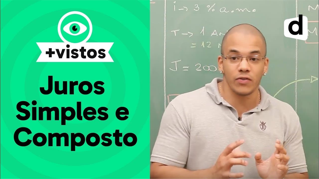 Thumbnail: JUROS SIMPLES E JUROS COMPOSTOS | MATEMÁTICA | DESCOMPLICA