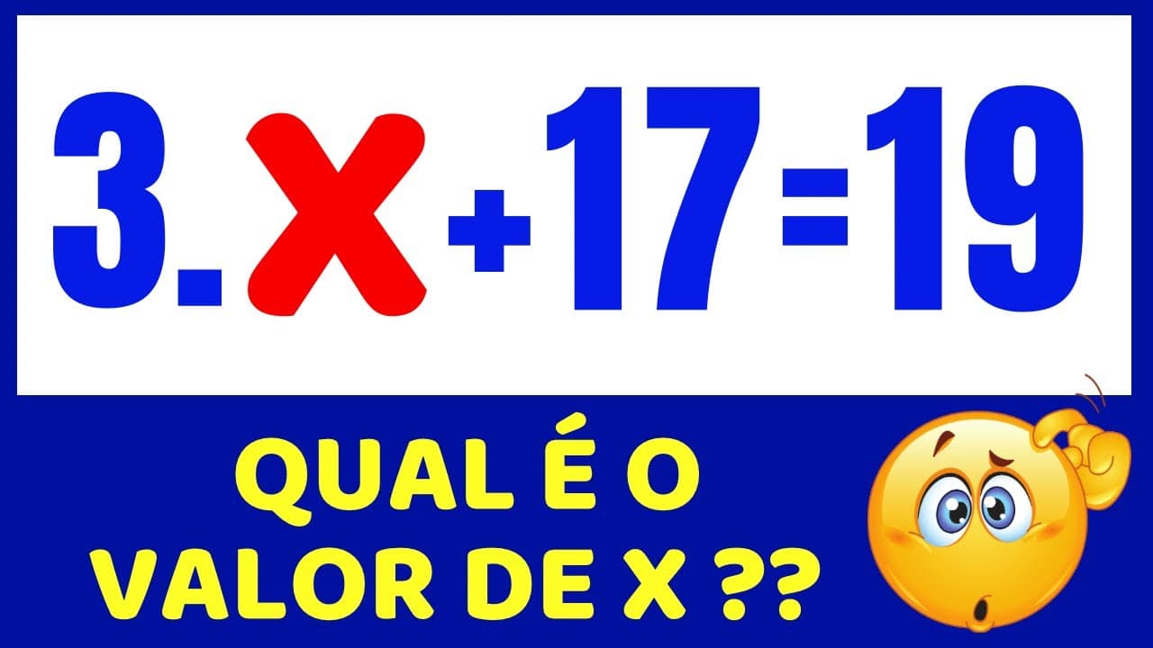 Thumbnail: 🤔CONSEGUE RESOLVER ESSA EQUAÇÃO??