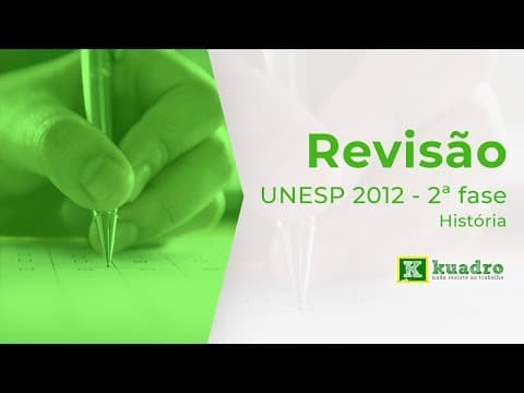 Thumbnail da aula: História - Resolução Unesp 2012 2ª fase - Nicolás Bianchi