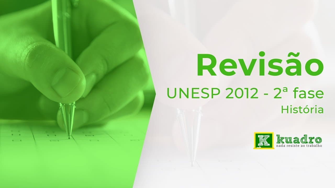 Thumbnail: História - Resolução Unesp 2012 2ª fase - Nicolás Bianchi