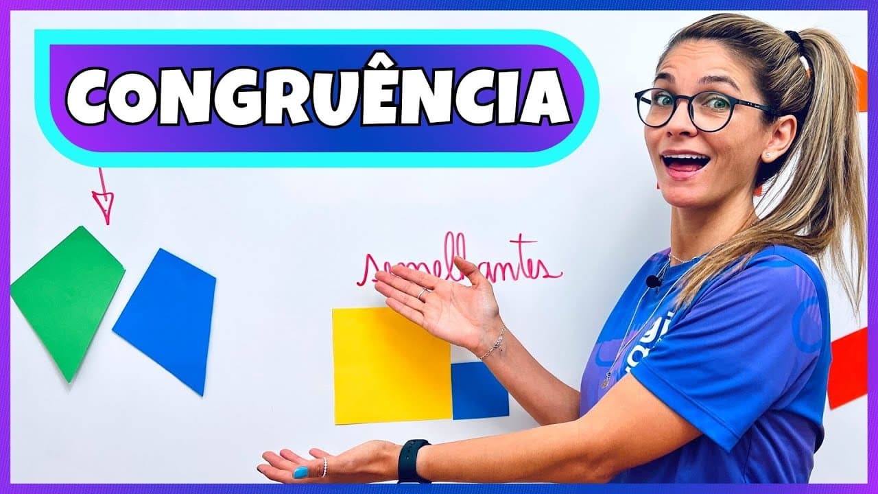 Thumbnail: CONGRUÊNCIA DE FIGURAS | FIGURAS E POLIGONOS CONGRUENTES | MESMA MEDIDA