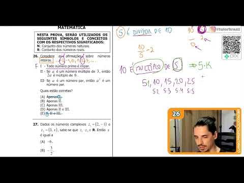 Thumbnail da aula: [UFRGS 2019] 26 - Considere  as  afirmações  sobre  números inteiros.