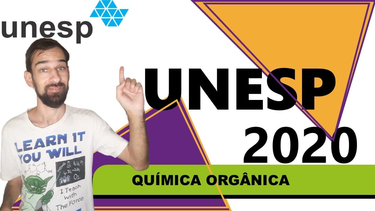 Thumbnail: Questão comentada UNESP/2020 segunda fase (Estequiometria, soluções e orgânica)