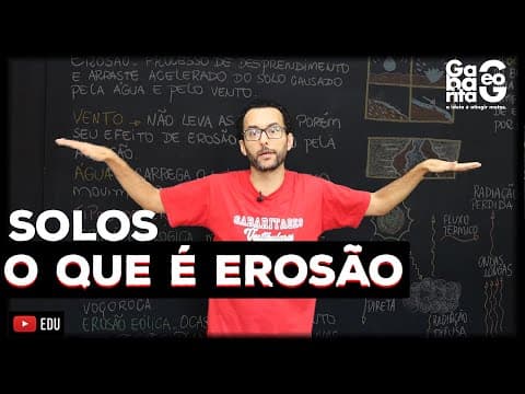 Thumbnail da aula: Vou responder sua dúvida! O que é EROSÃO e tipos de EROSÃO | Geografia