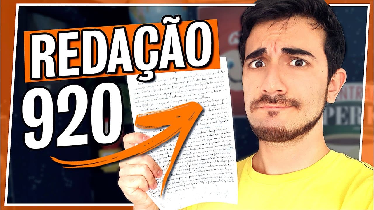 Thumbnail: Escrevi uma Redação depois de 9 Meses sem treinar (ALFABETIZAÇÃO TECNOLÓGICA DE IDOSOS)