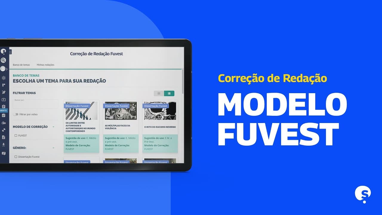 Thumbnail: DIFERENÇAS ENTRE A CORREÇÃO DA REDAÇÃO DO ENEM E DA FUVEST