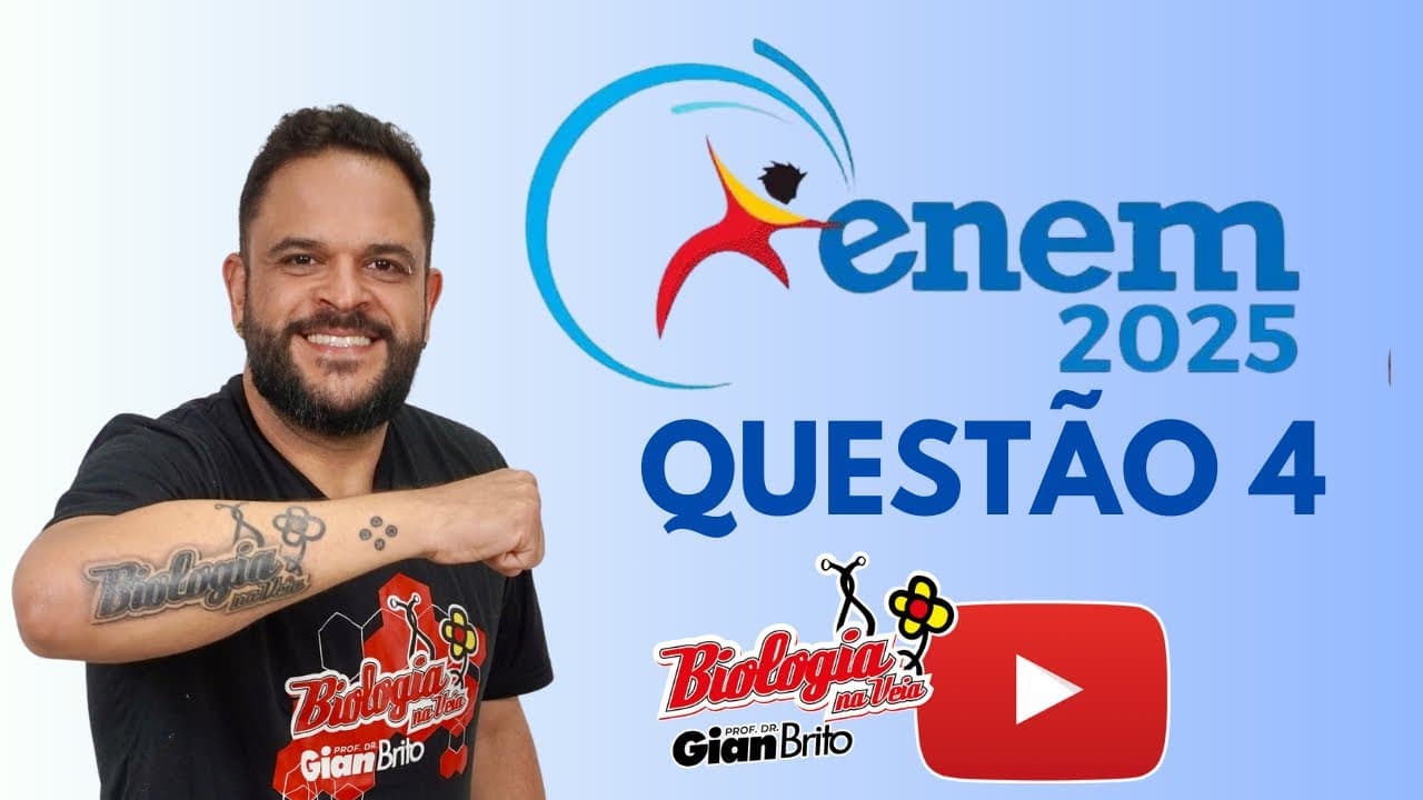 Thumbnail: CITOPLASMA NA PROVA DO ENEM 2025 - QUESTÃO 4