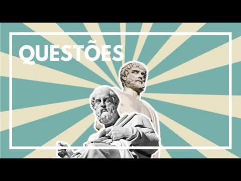 Thumbnail da aula: RESOLVENDO QUESTÕES DE FILOSOFIA (PLATÃO E ARISTÓTELES).